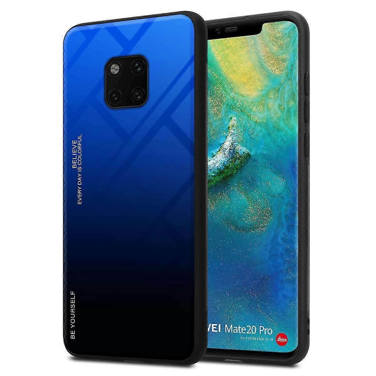 Huawei MATE 20 PRO TPU Case - Back Cover with Protective Glass - Two-tone