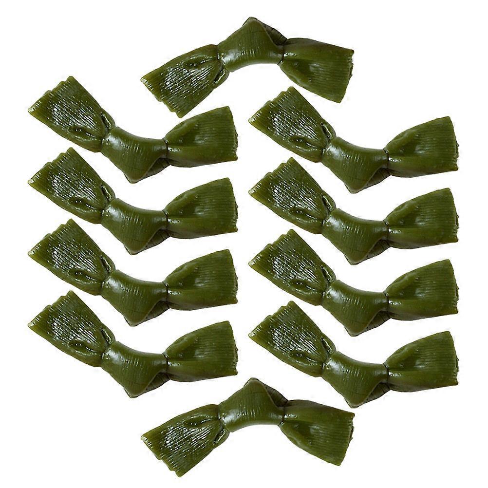 10pcs Vivid Faux Seaweed Knot Model, Realistic Food Prop for Display, Learning, and Decor – Durable, Safe, Educational Use for Adults