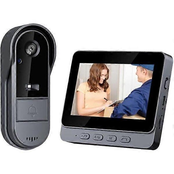 Video intercom doorbell, long battery life, video signal transmission up to 50 - 80 meters