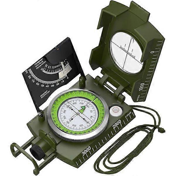 Metal target compass, about 11*8*4cm, 360° foldable scale