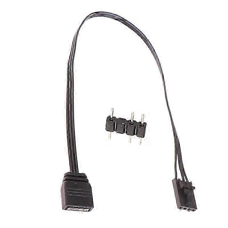 For 4PIN RGB to Standard ARGB 3-Pin 5V Adapter Connector RGB Cable 25cm