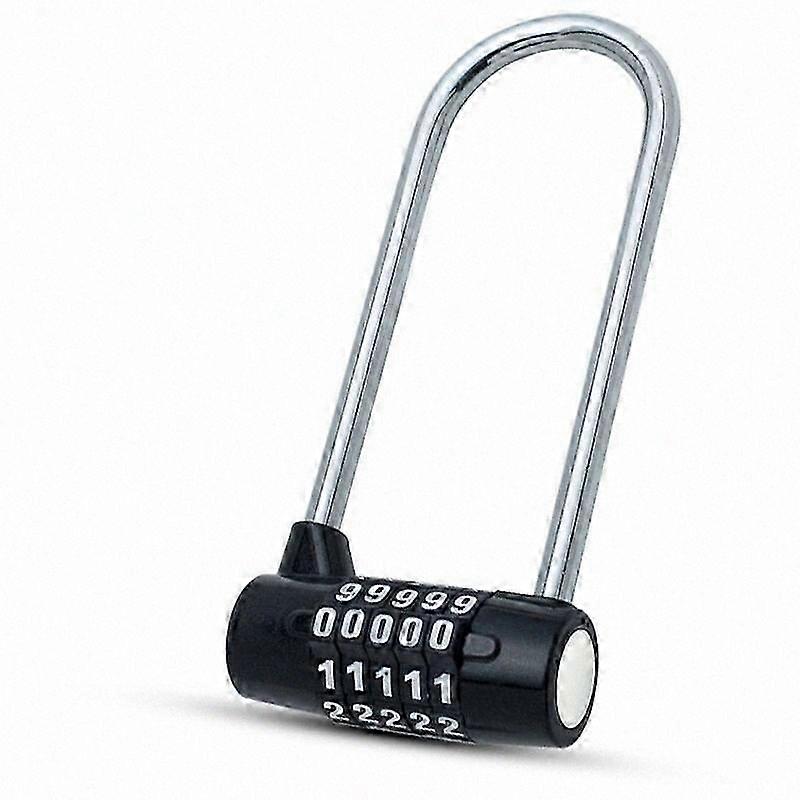 148mm Combination Padlock - Durable 5-Digit Resettable Lock for Lockers & Outdoor Use
