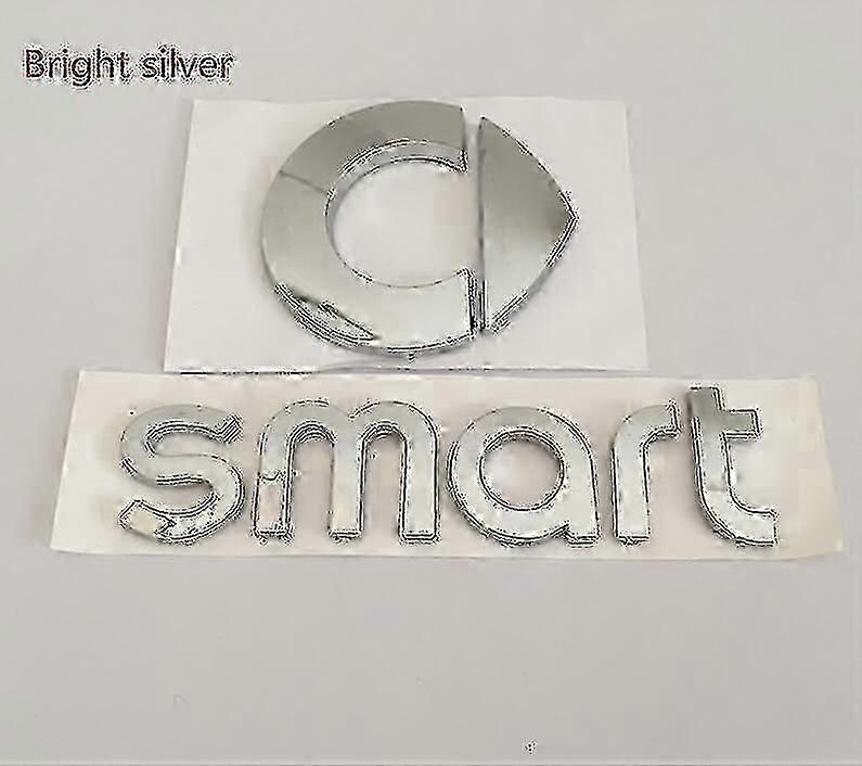 1pcs 3d Abs Smart Car Front Emblem Rear Trunk Decals Badge Sticker Decal Styling For Fortwo Forspeed Forfour Roadster Forstars