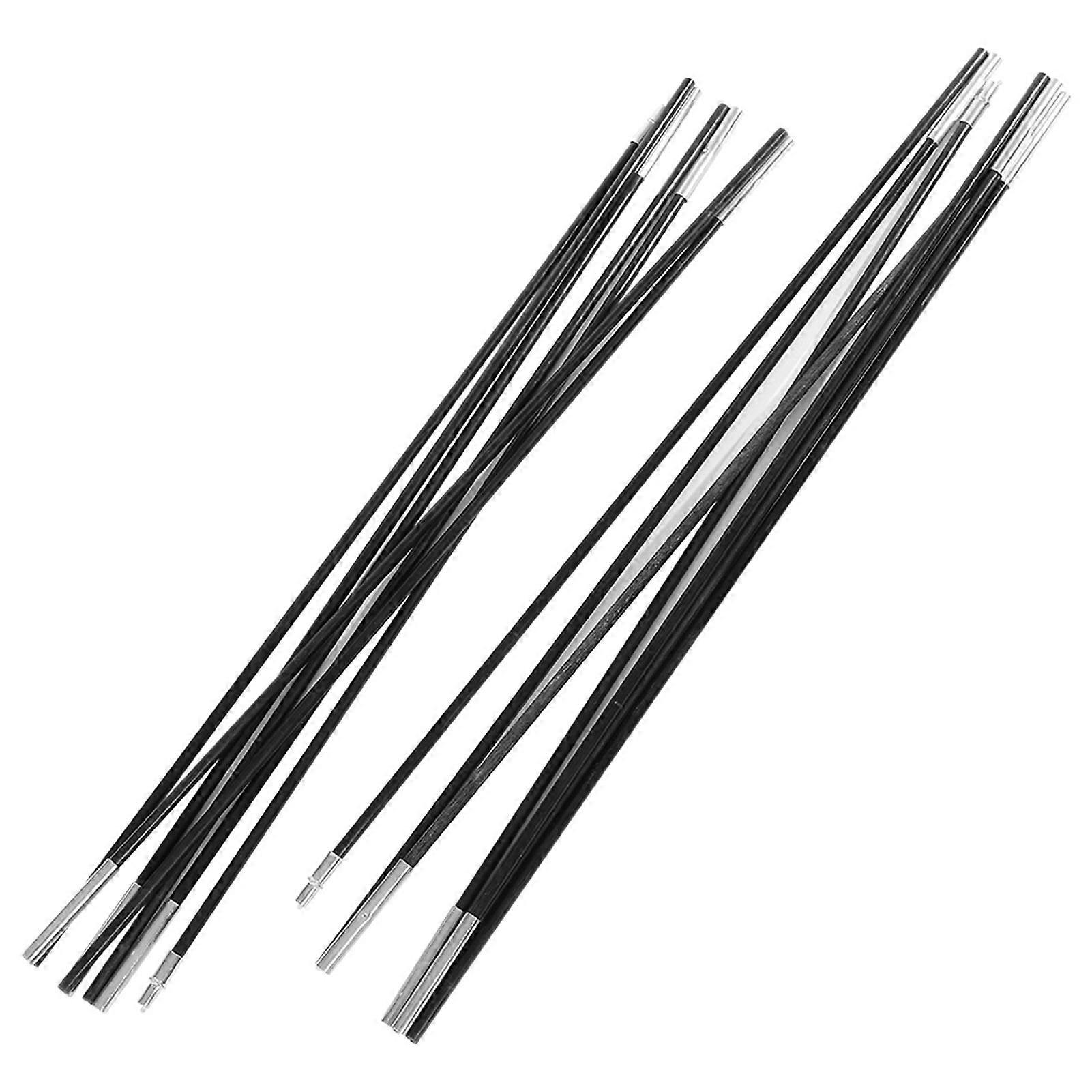 3.96M Fiberglass Camping Tent Pole Bars Outdoor Support Rods Awning Frames Kit