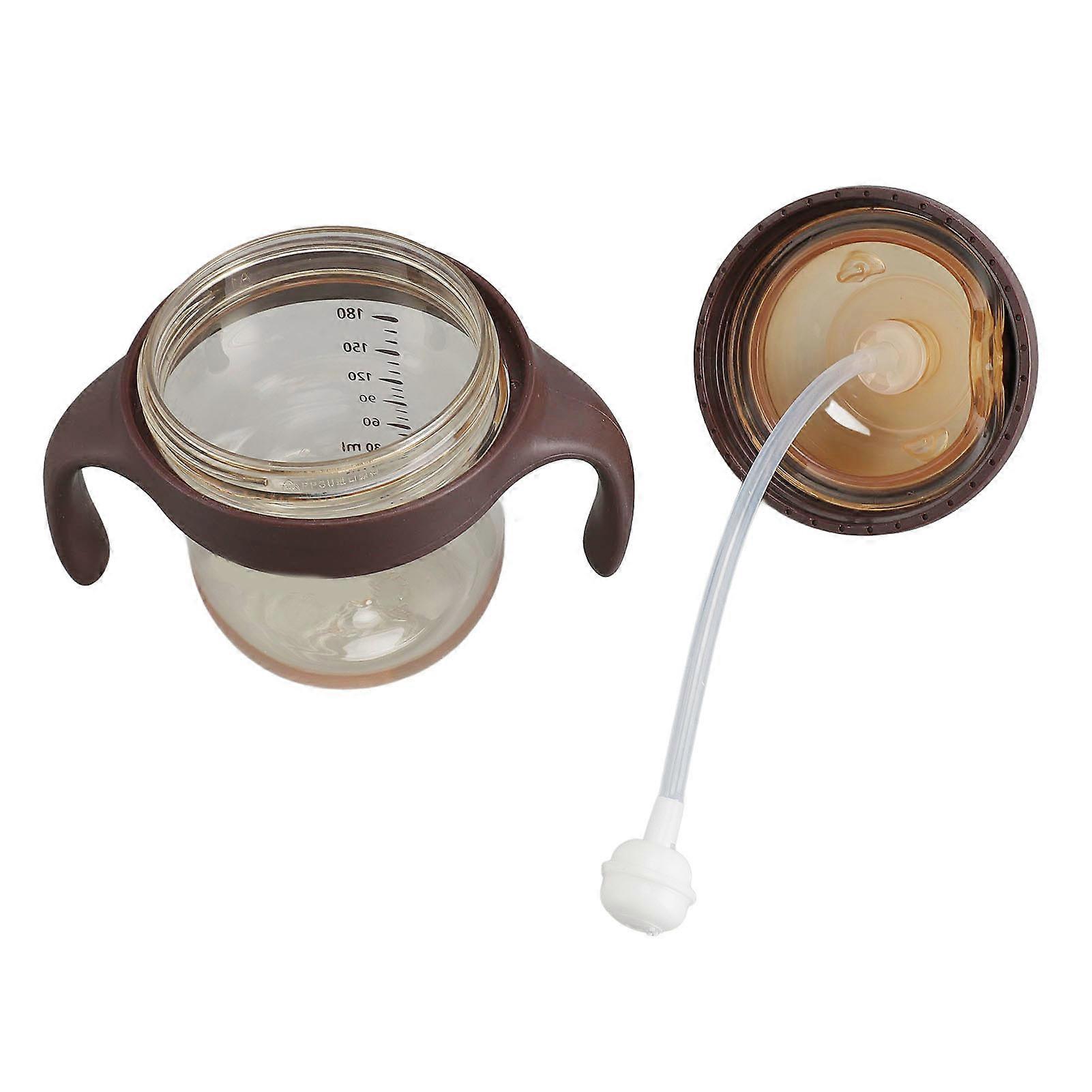 180ml 3 in 1 Infant Bottle with Breastmilk Straws Anti-Colic