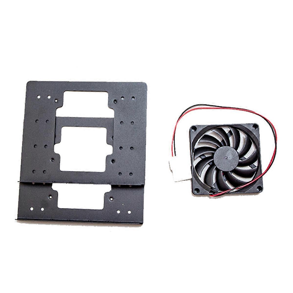 4x3.5 HDD Bracket for PC Case Mechanical Hard Disk Holder with Fan Cooling Stackable Expansion Fits