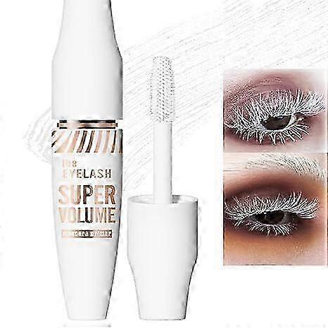 White Voluminous Mascara Primer for Eyelashes,Super Volume and Leng...