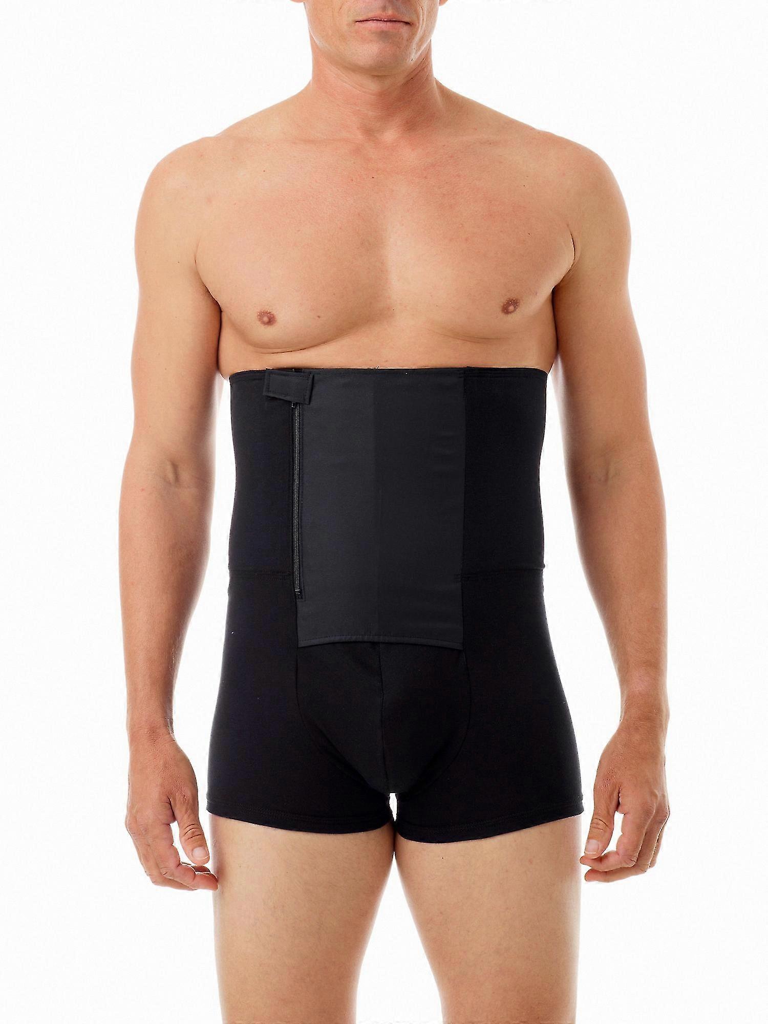 Men's 8-Inch Support Boxer Briefs with Zip and Trim Feature - Comfortable Fit