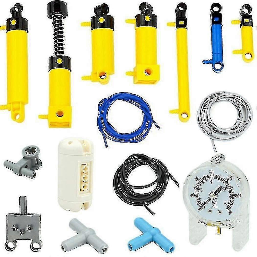 Moc Pneumatic Pump Bricks (6l) - Reinforced Cylinder For Lego-compatible Builds