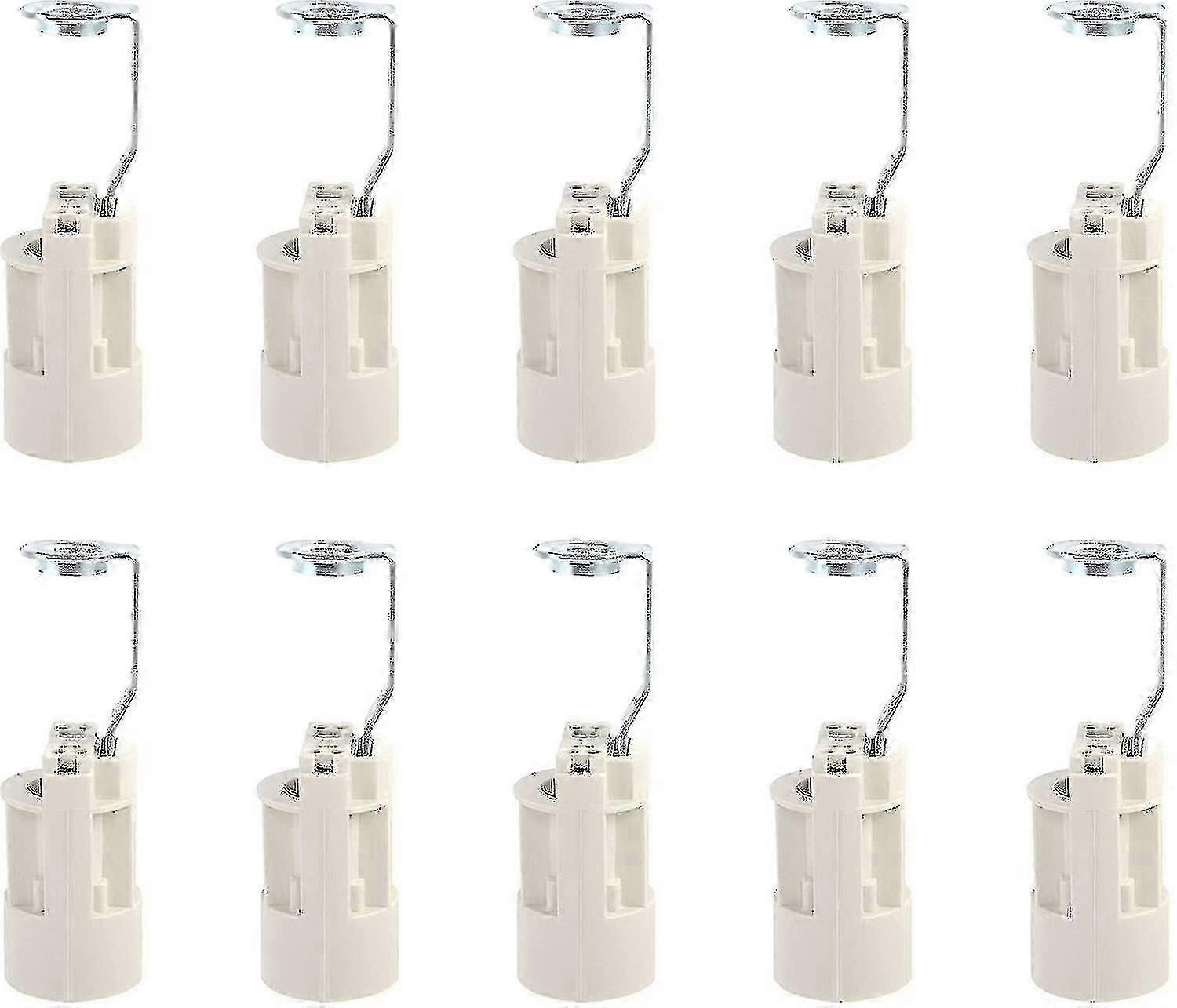 10-Pack Adjustable E14 Lamp Socket Converters for Candle Bulbs, Easy Installation and Versatile Use
