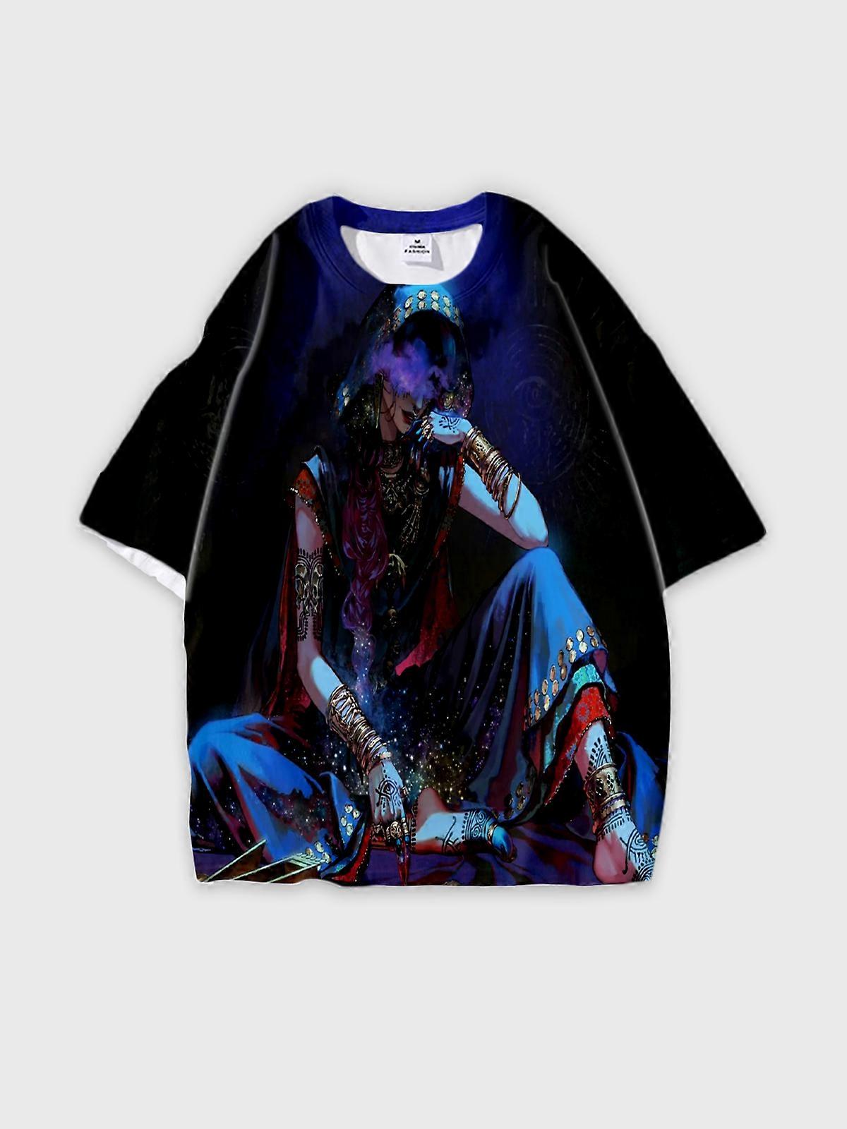 T-Shirt Short Sleeve Round Neck, Summer Casual Loose Graphic Tee, Unisex Sultan’s Game V2134