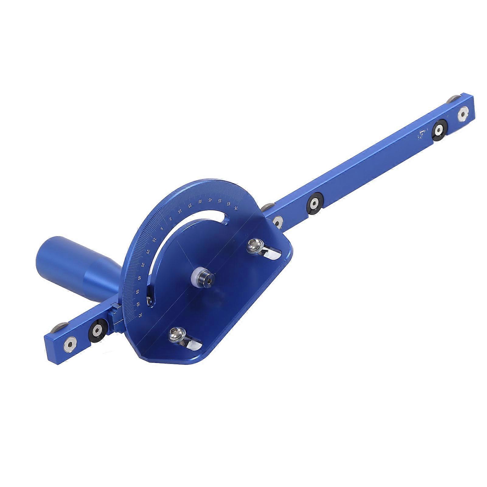 Table Saw Miter Gauge Angle Adjustment Aluminum Alloy Precise Miter Gauge System with Push Rod for Woodworking 