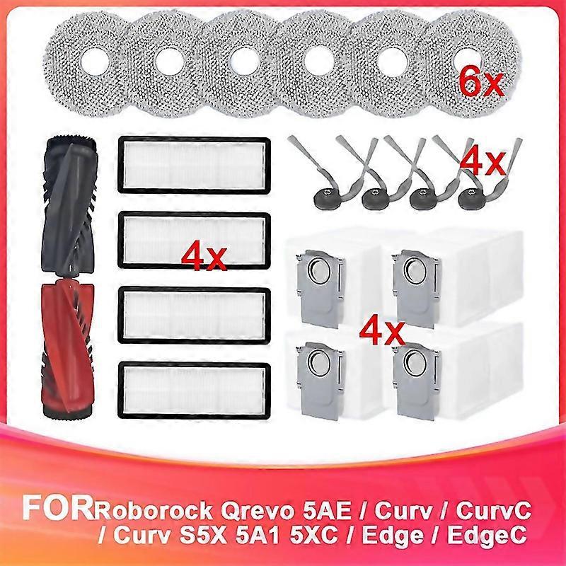 For Compatible For Roborock Qrevo 5ae Curv Curvc Curv S5x 5a1 5xc Edge Edgec Edge S5a 5v1 Parts