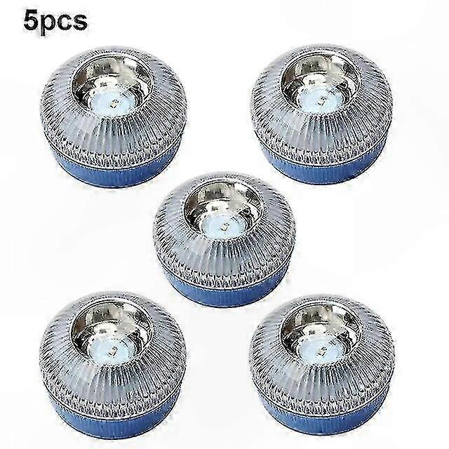 Portable Emergency Beacon Strobe Light with Magnetic Induction Orange/Blue/Red for Car Safety Use