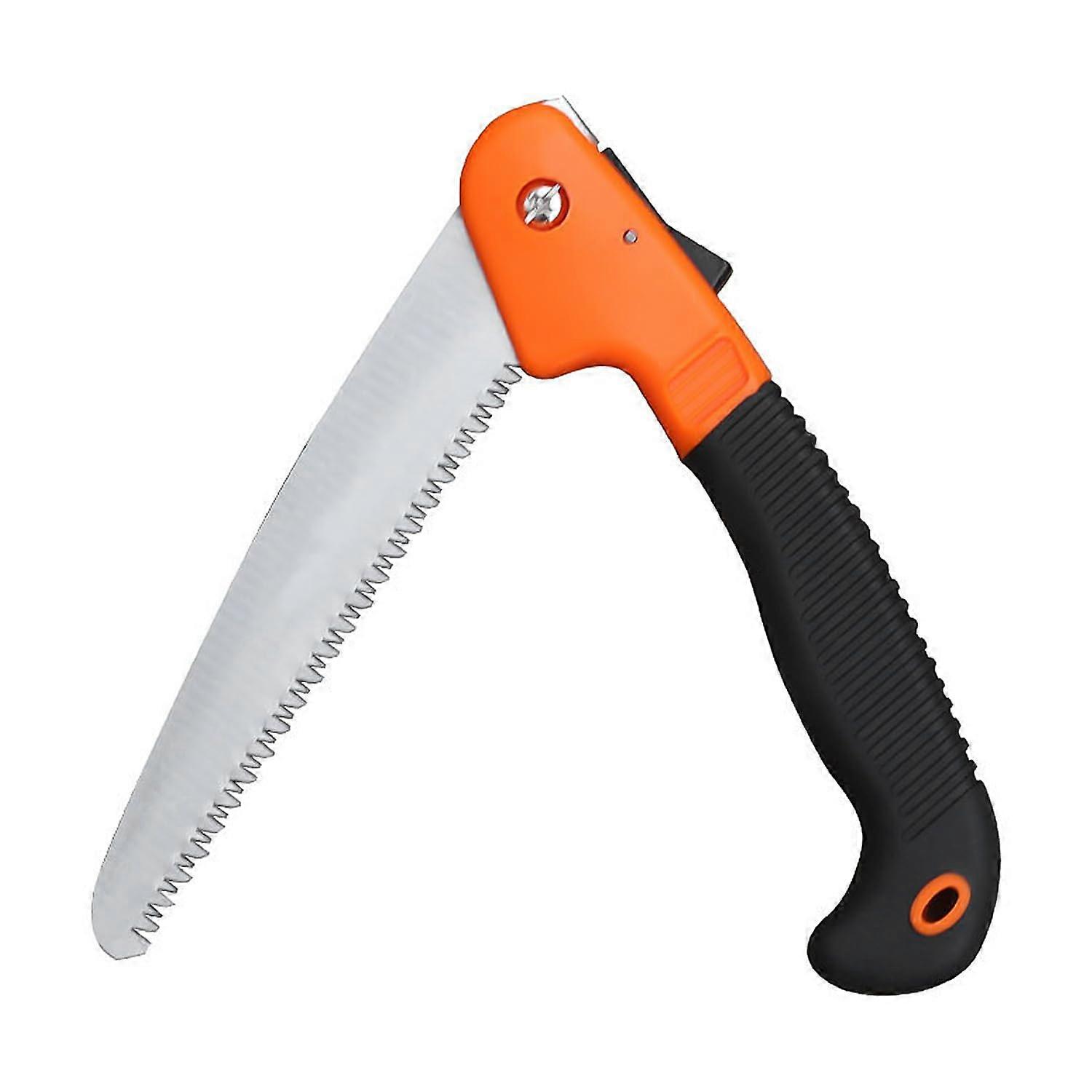 Holzsäge klappbar orange 39,8 cm, Gartenschnittwerkzeug, Holztrennsäge für den Außenbereich