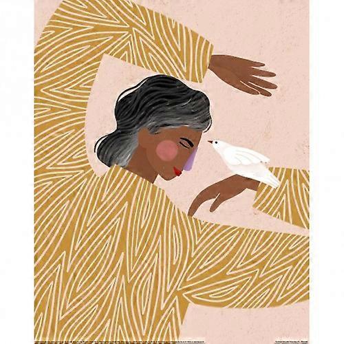 Bea Muller The Woman With A Bird Print