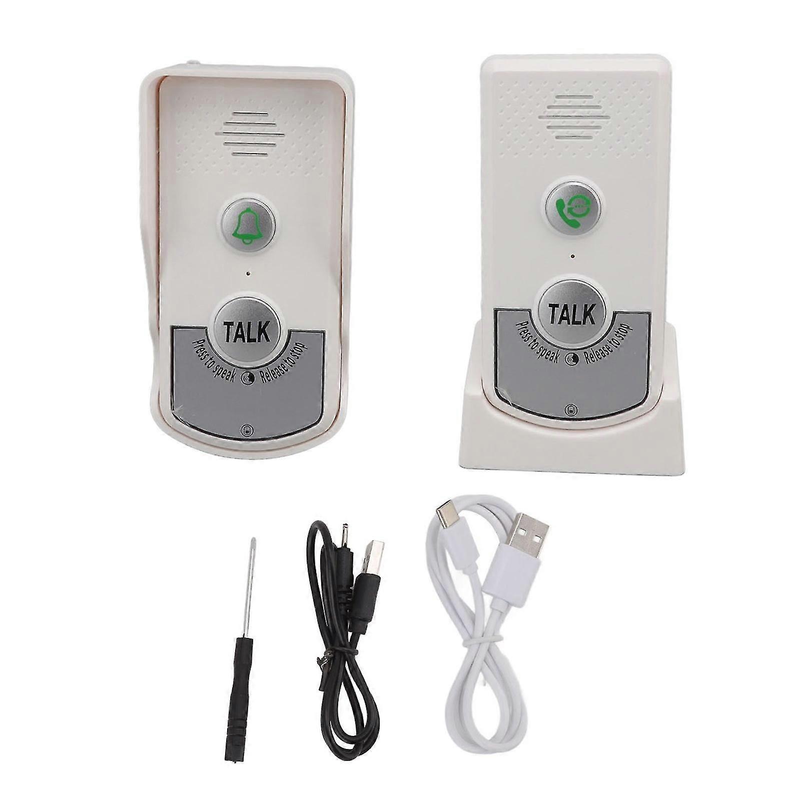 Long-Range Wireless Doorbell Intercom with USB Charging for Home Use