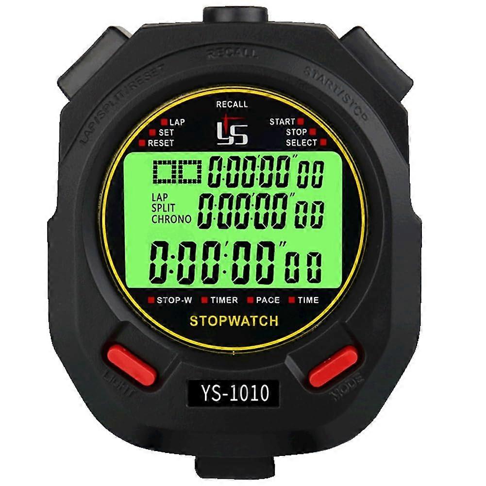 Digital Sports Stopwatch 30 Tracks Luminous Display Chronograph Counter Outdoor Training Timer Easy To Use