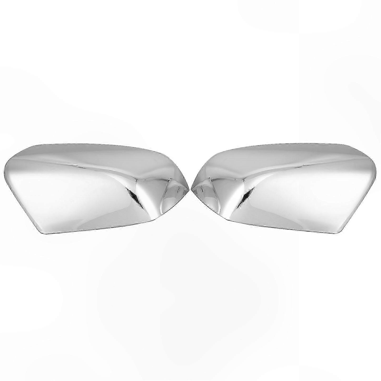 Chrome Rearview Mirror Caps Compatible with ISUZU   2012-2018 V.2 Models Protective Cover Set