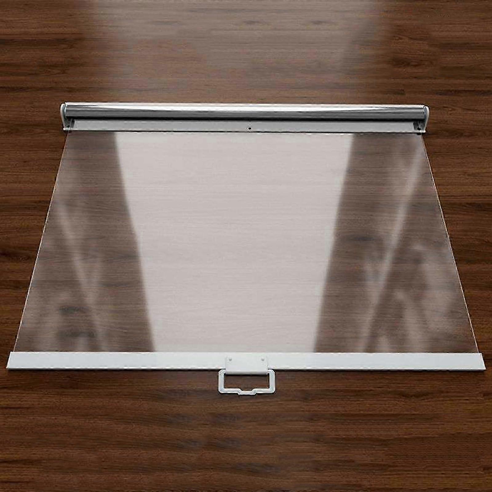 2025 Transparent roller curtain, dustproof, keeps fresh, partition for freezer, display case, refrigerator, 145x160cm.