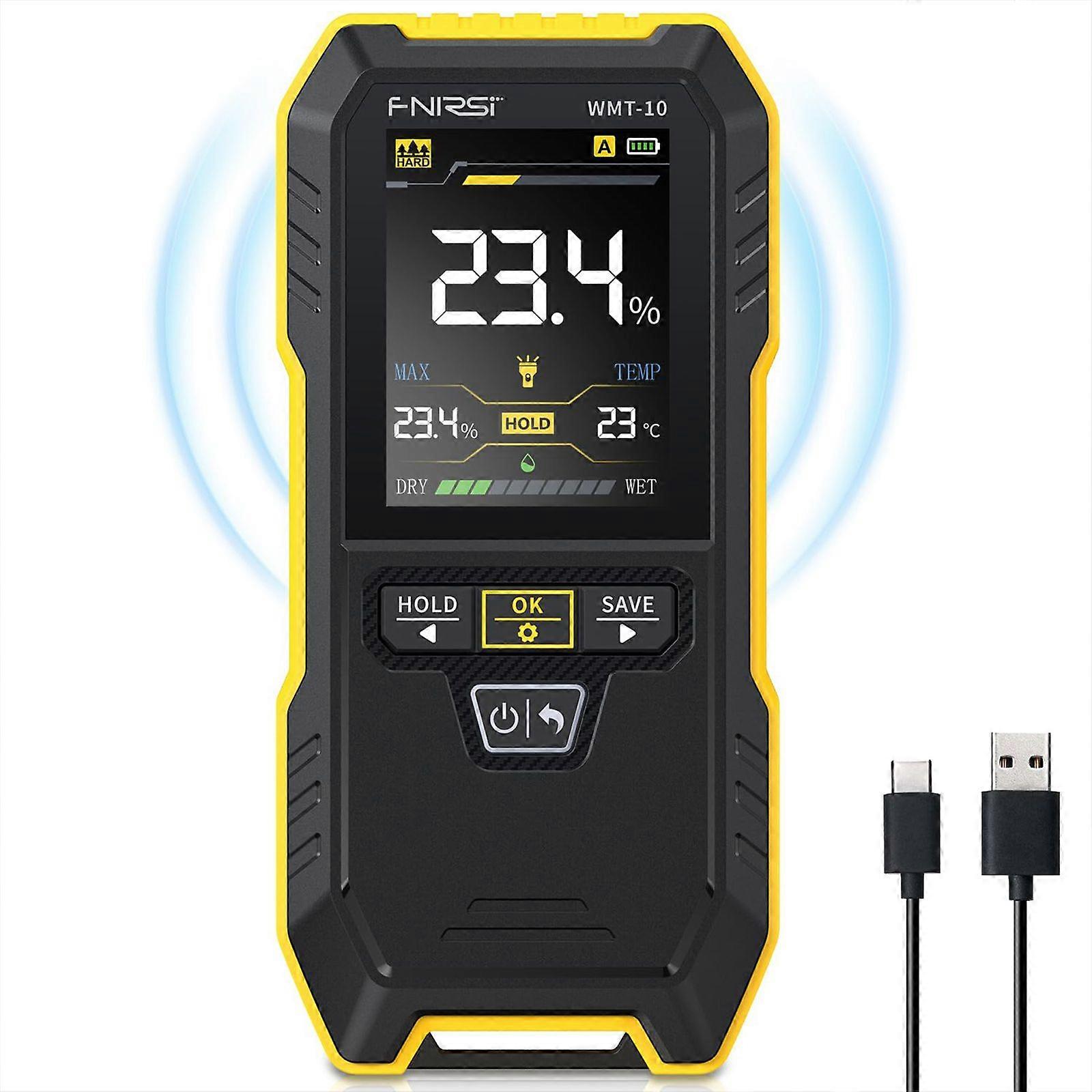 WMT-10 Electronic Moisture Meter Wood/Wall Moisture and Humidity Detector