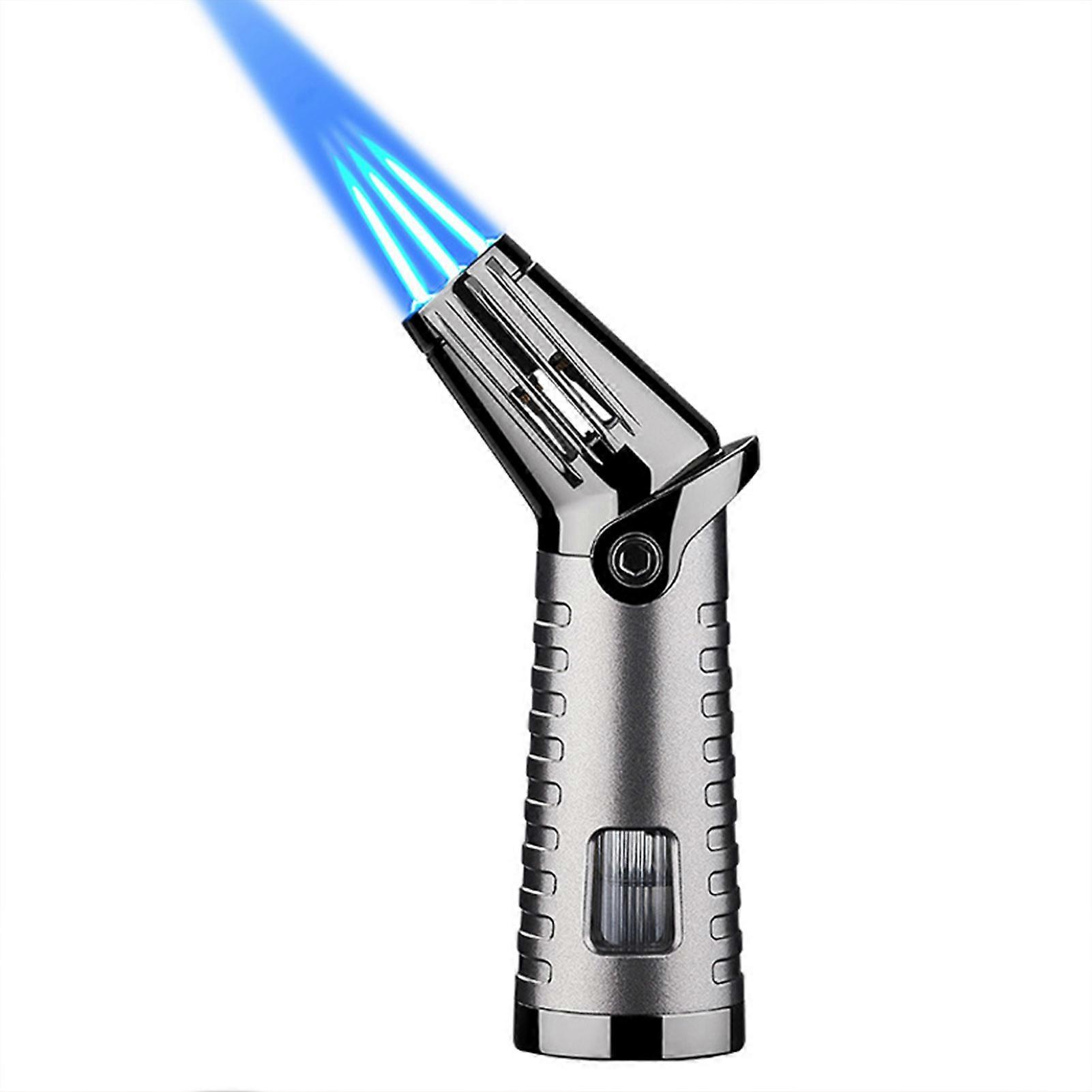 Windproof Jet-Flame Lighter For Cigars Outdoor Versatile Multi Use Lighters for Workshop Crafts