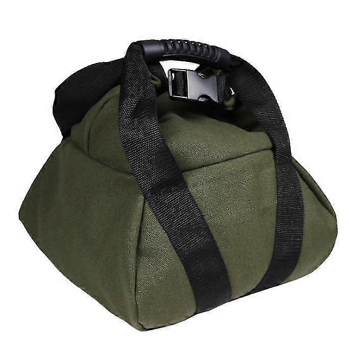 Portable Sandbag Sand Bag With Handle Adjustable Canvas Sandbag(Green)