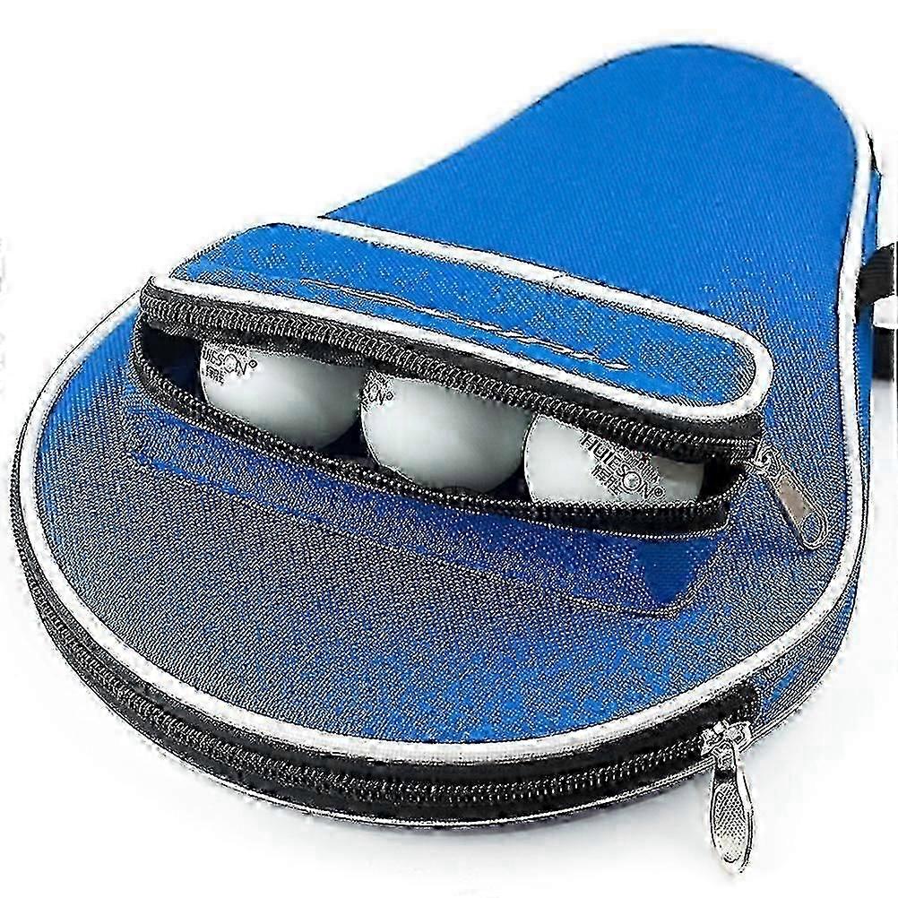 Racket Carry Bag With Ball Storage Pocket Table Tennis Racket Case Cover Waterproof Inner Liner Protection