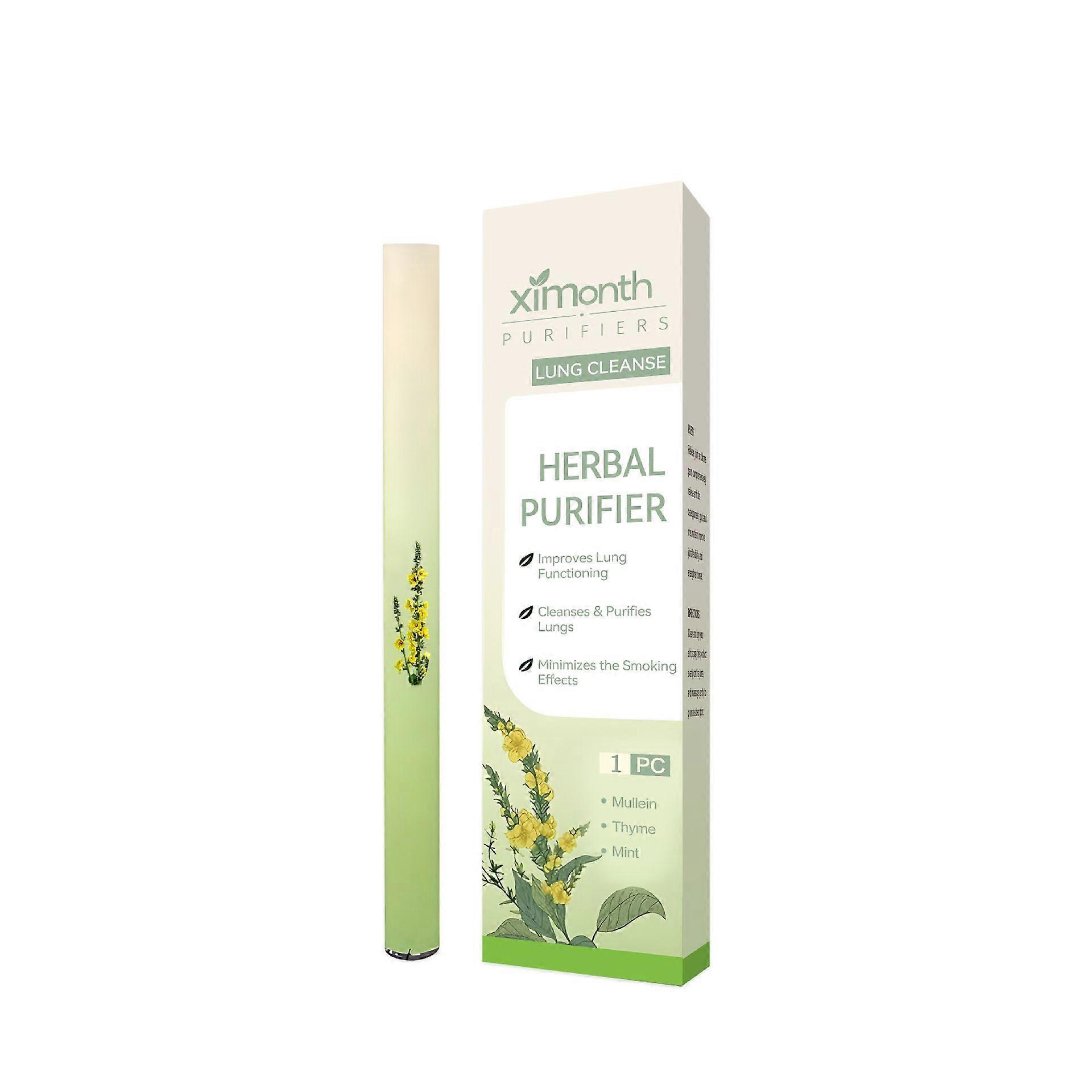 Herbal Refreshing Energy Stick Air Freshener Pen Portable Diffuser Deodorant for Fresh Breath and Body Care, Green (1-Pack)