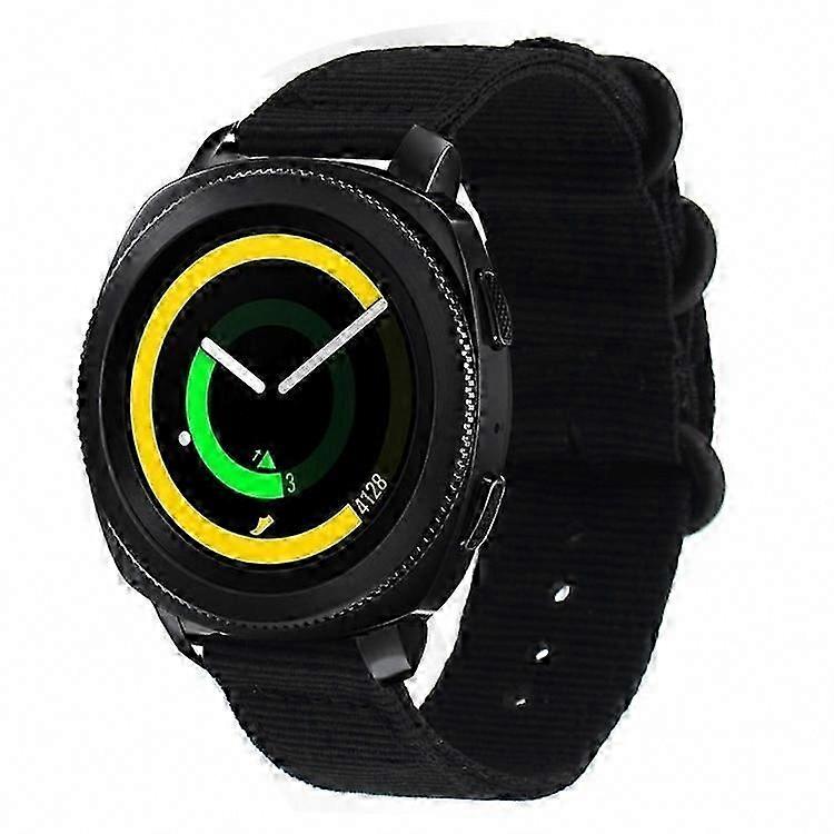 Garmin Venu 2S / active 4S 18mm Nylon Watch Strap Replacement with Three Heavy Buckles
