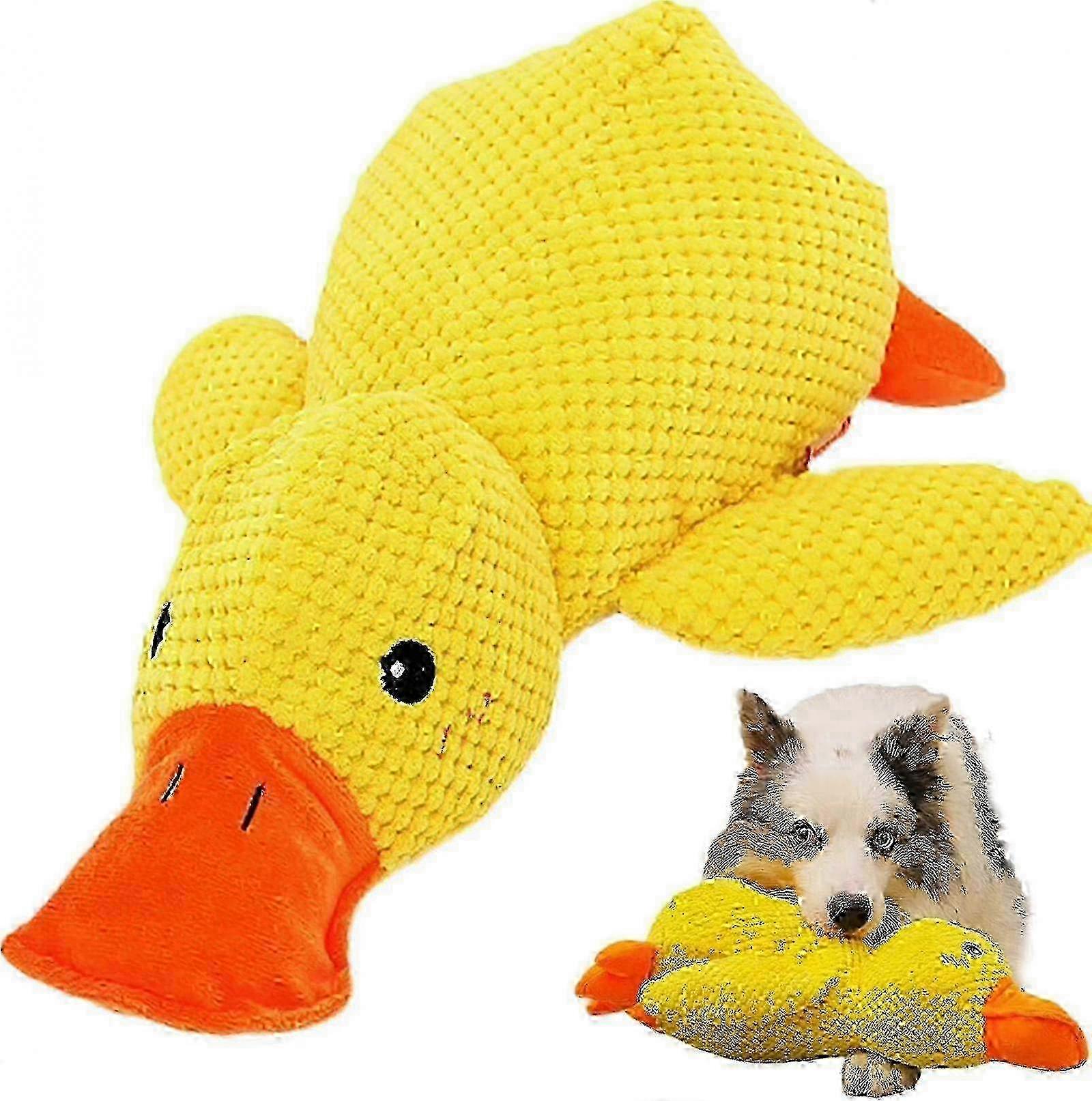 Mellow Dog Calming Pillow for Dogs featuring a Quacking Duck Toy and Stuffed Animals for Any Size Dog 2025