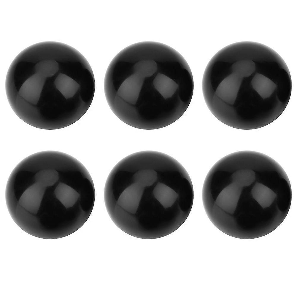 6Pcs Black M12 Threaded 40mm Diameter Round Handle Ball Knob for Machine Tools