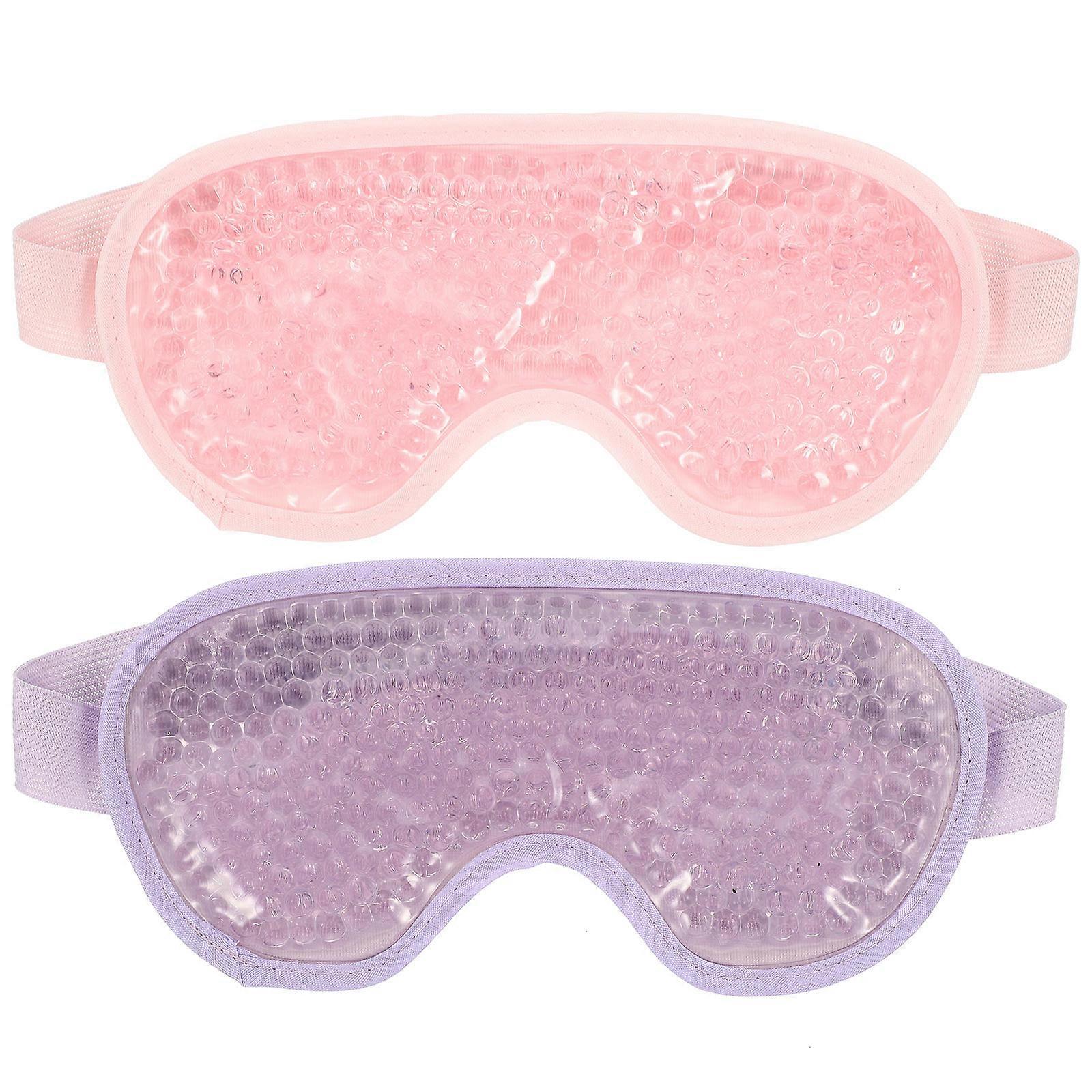 Cooling Eye Mask Gel for Cold Compress Therapy 2Pcs Assorted Colors