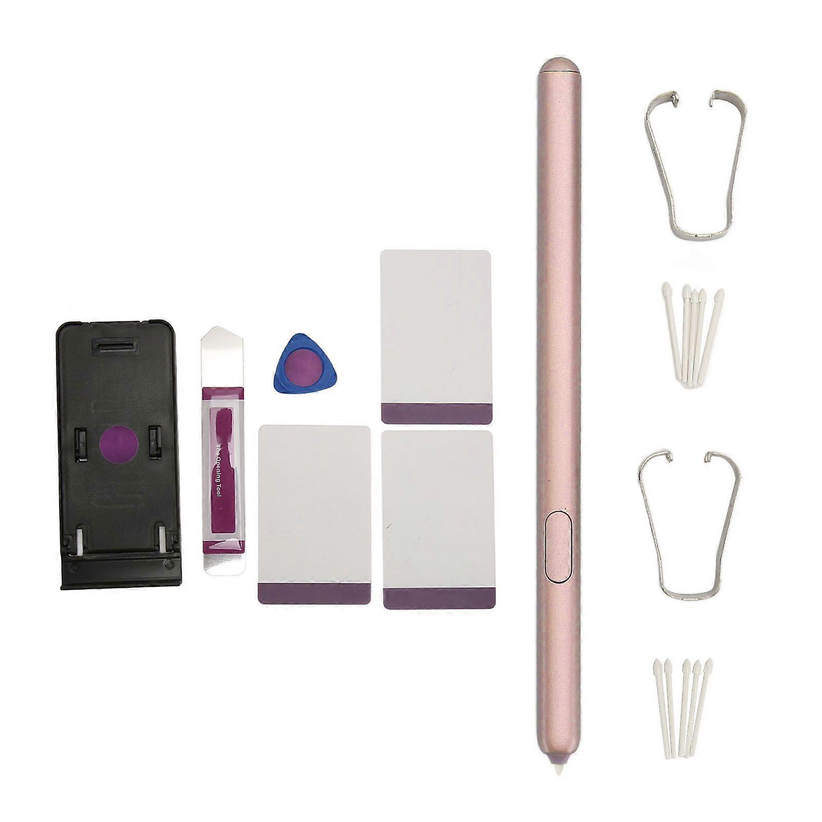 Tablet Touch Pen with 10 Tips 4096 Pressure Sensitivity Precise Control Stylus Pen for Galaxy Tab S6 10.5in Rose Red