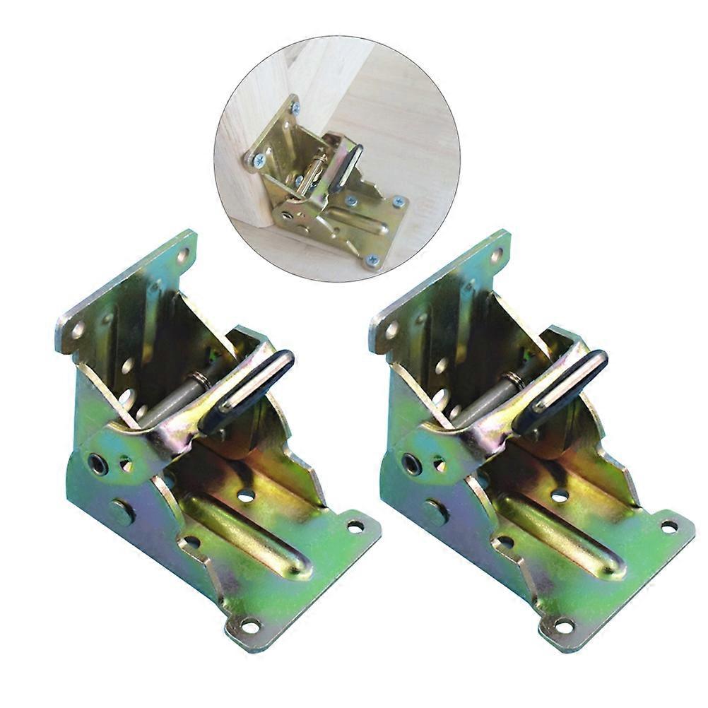 Self-Locking Folding Hinge Support Frame Table Leg Brackets 2Pcs for Home