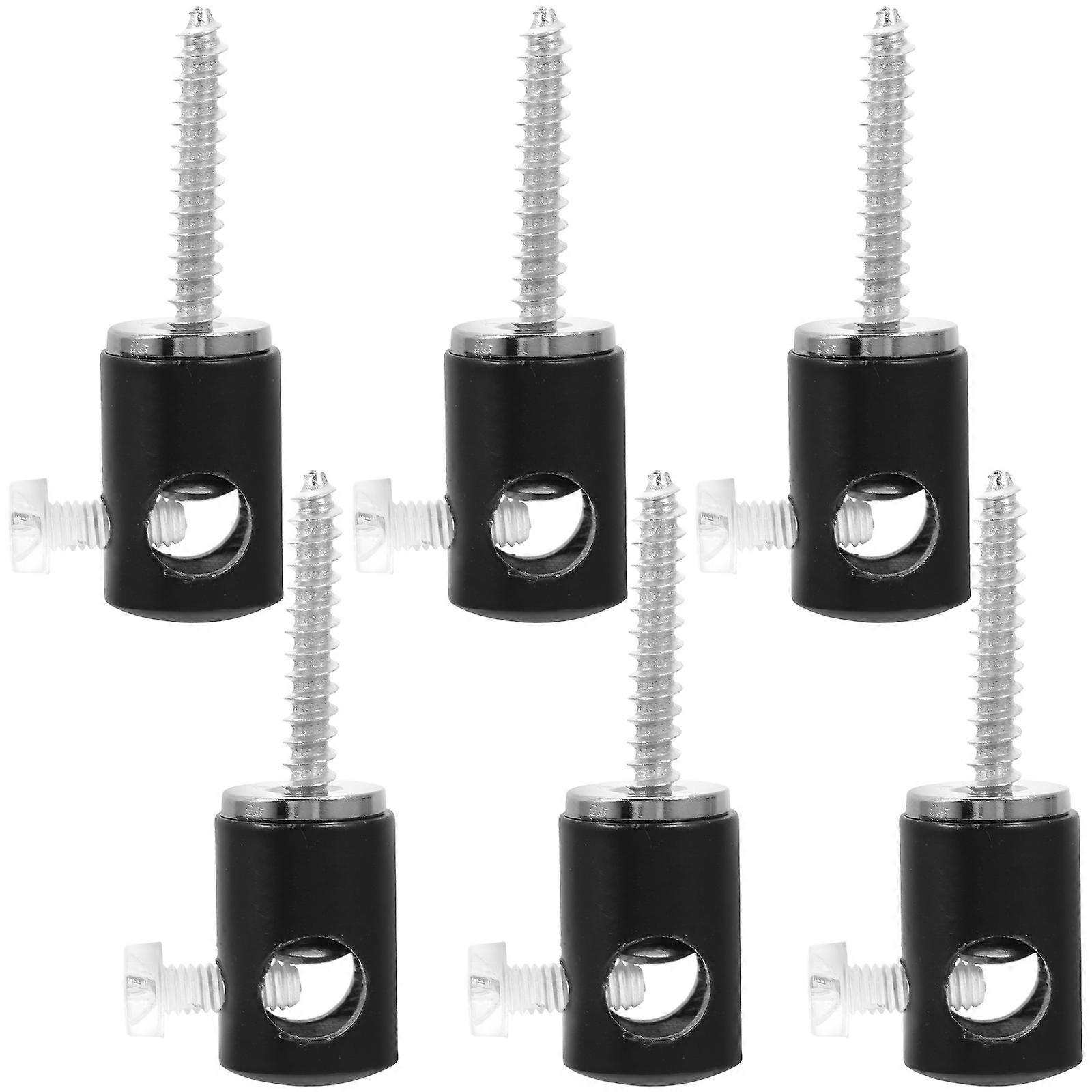 Pendant Hook Hanging Hook for Ceiling Light Hook Black Metal Wall Hanging 6Pcs