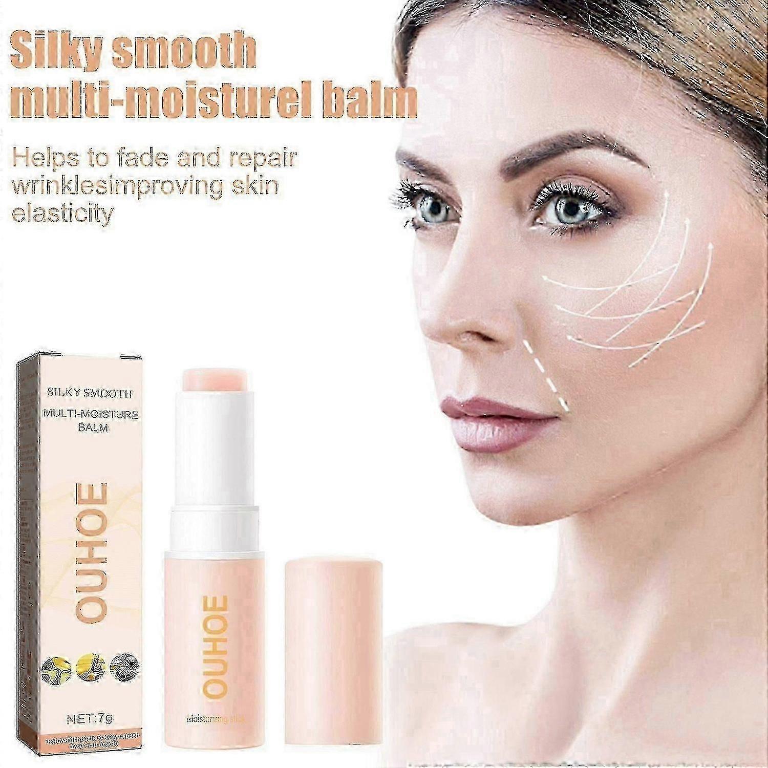 Ouhoeアンチリンクルクリームスティックアンチリンクルハイドレーティングスキンフェードフェイスとネックラインのラインが肌を明るくします