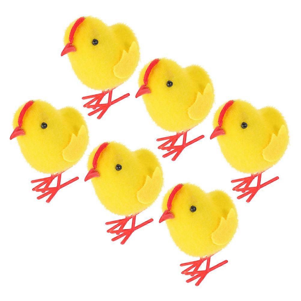 Easter Chicken Figurine Plush for Decoration 12Pcs Mini Chick Set