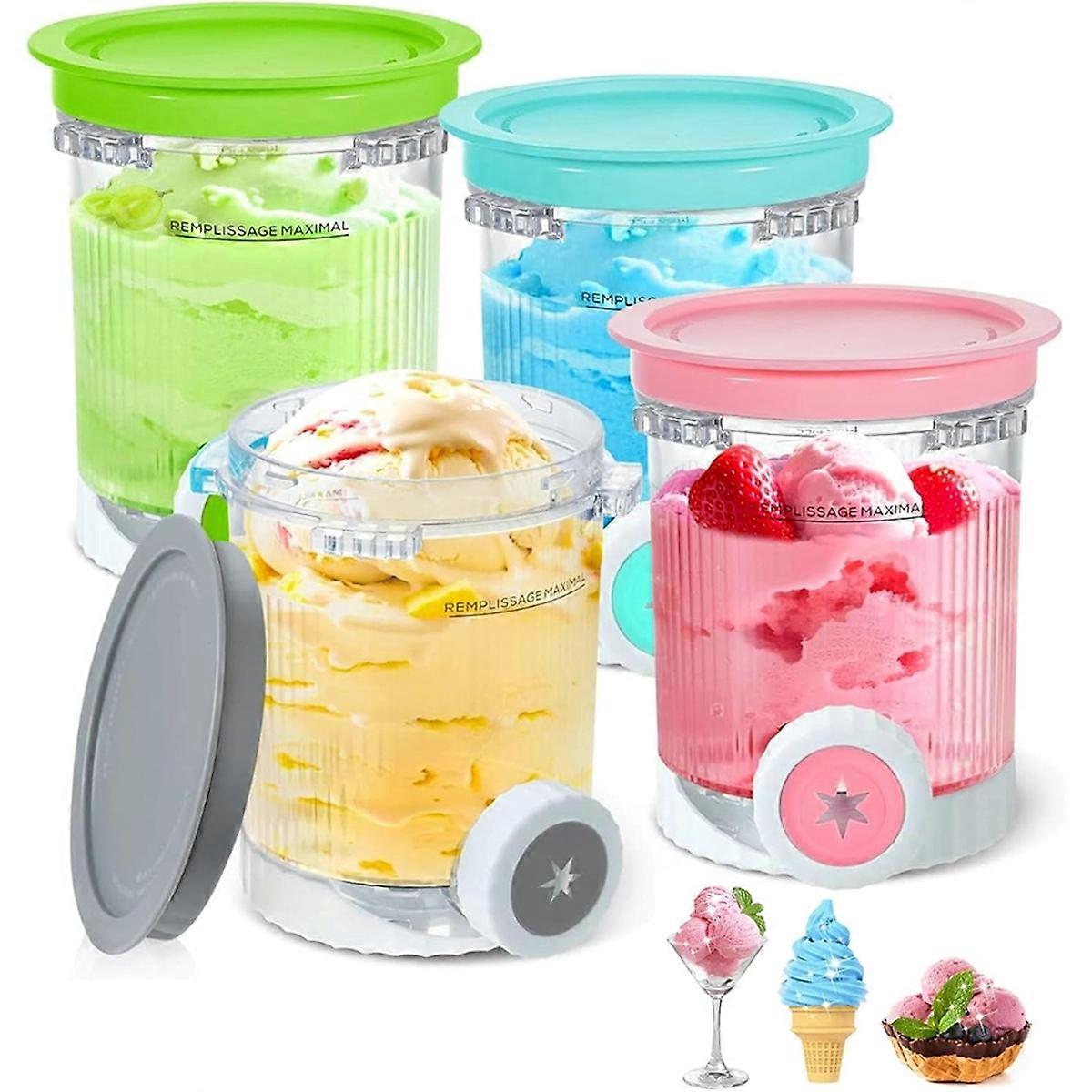 Pack of 4 Creami Containers for Swirl CREAMi NC701