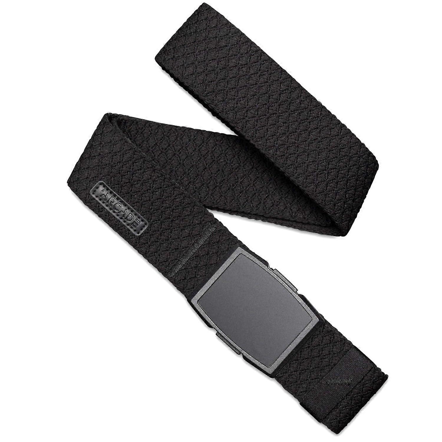 Arcade Capture Slim Stretch Belt in Salient Limo Travel Friendly Buckle 
