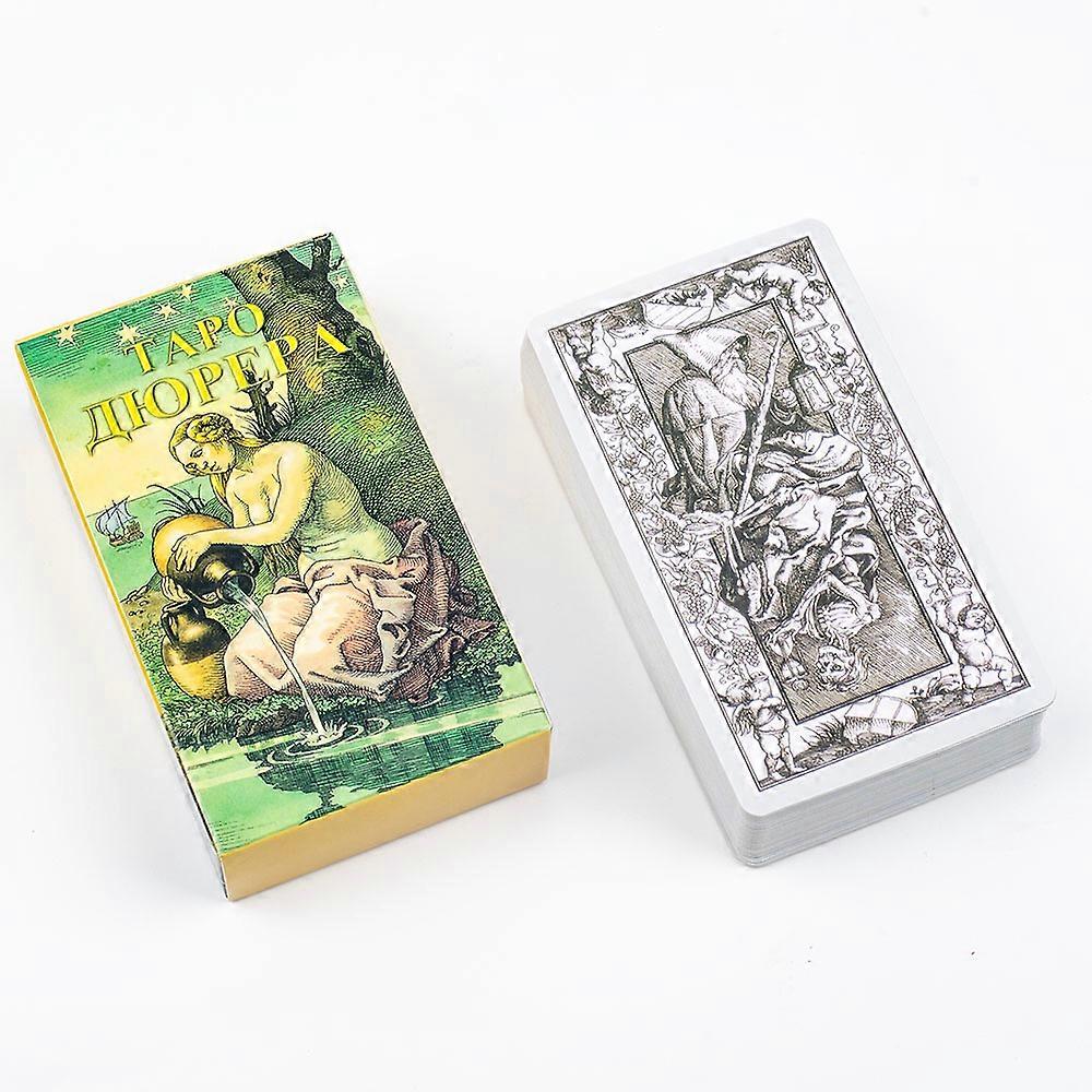 Russian Version �������� ������������ Tarot Durera card 78pcs Family Party Entertainment Board Games Witch Divination Game Oracle Decks