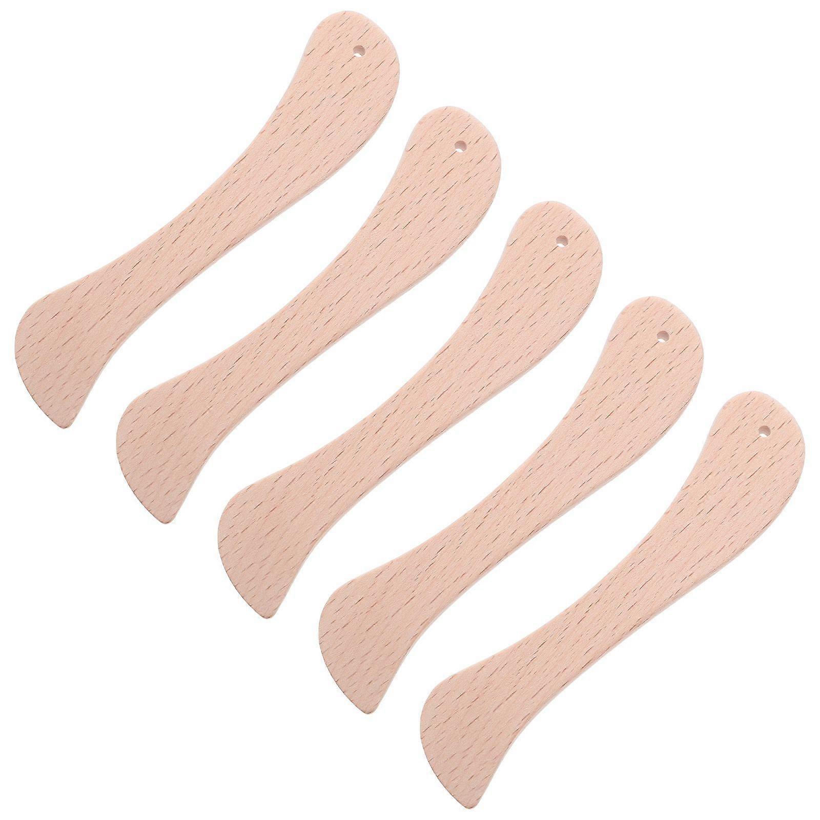 5pcs Wooden Folders Crease Makers Scoring Tool Folder Paper Creaser Folding Bookbinding Origami Tools For Making Paper Crafts Quilting Leathercraft Bo