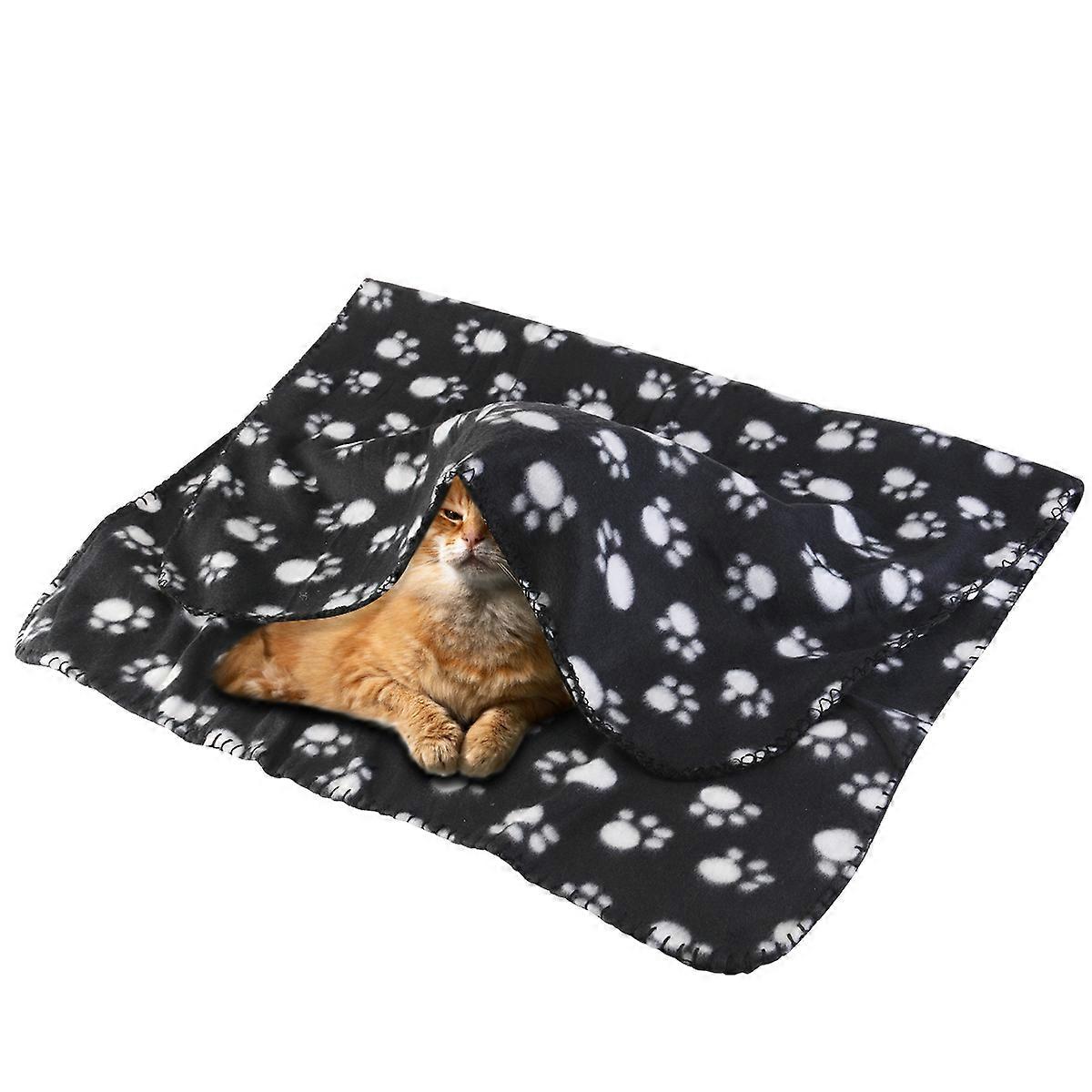 Pet Cat Dog Fleece Throw Blanket for Warmth