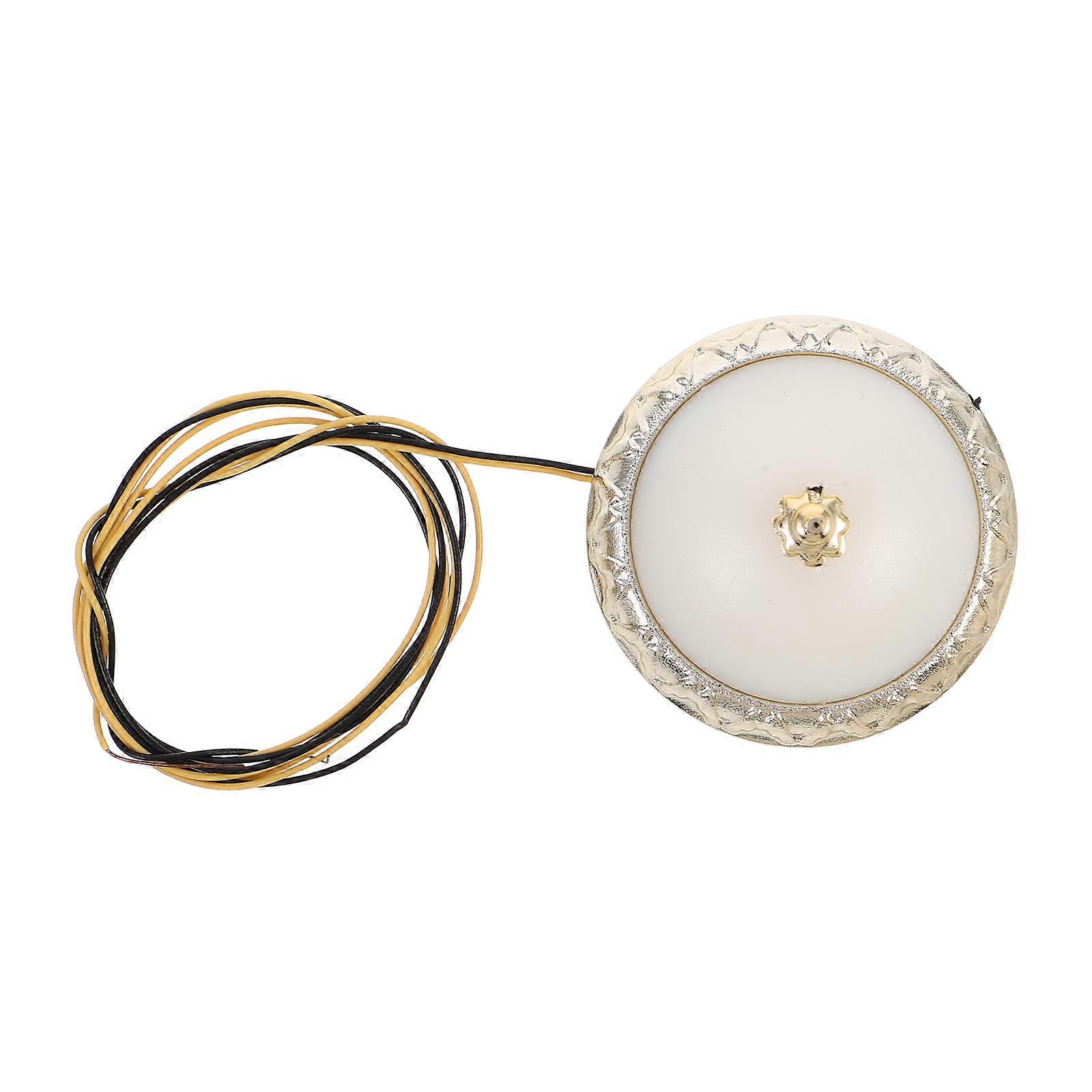 Round Dollhouse Ceiling Lamp with Warm Light for Miniature 4Pcs Set