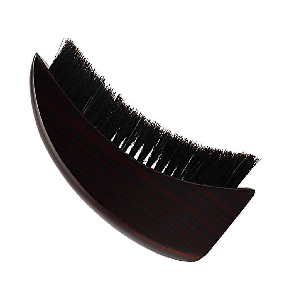 Men Grooming Beard Brush Boar Bristle with Beech Handle Brown
