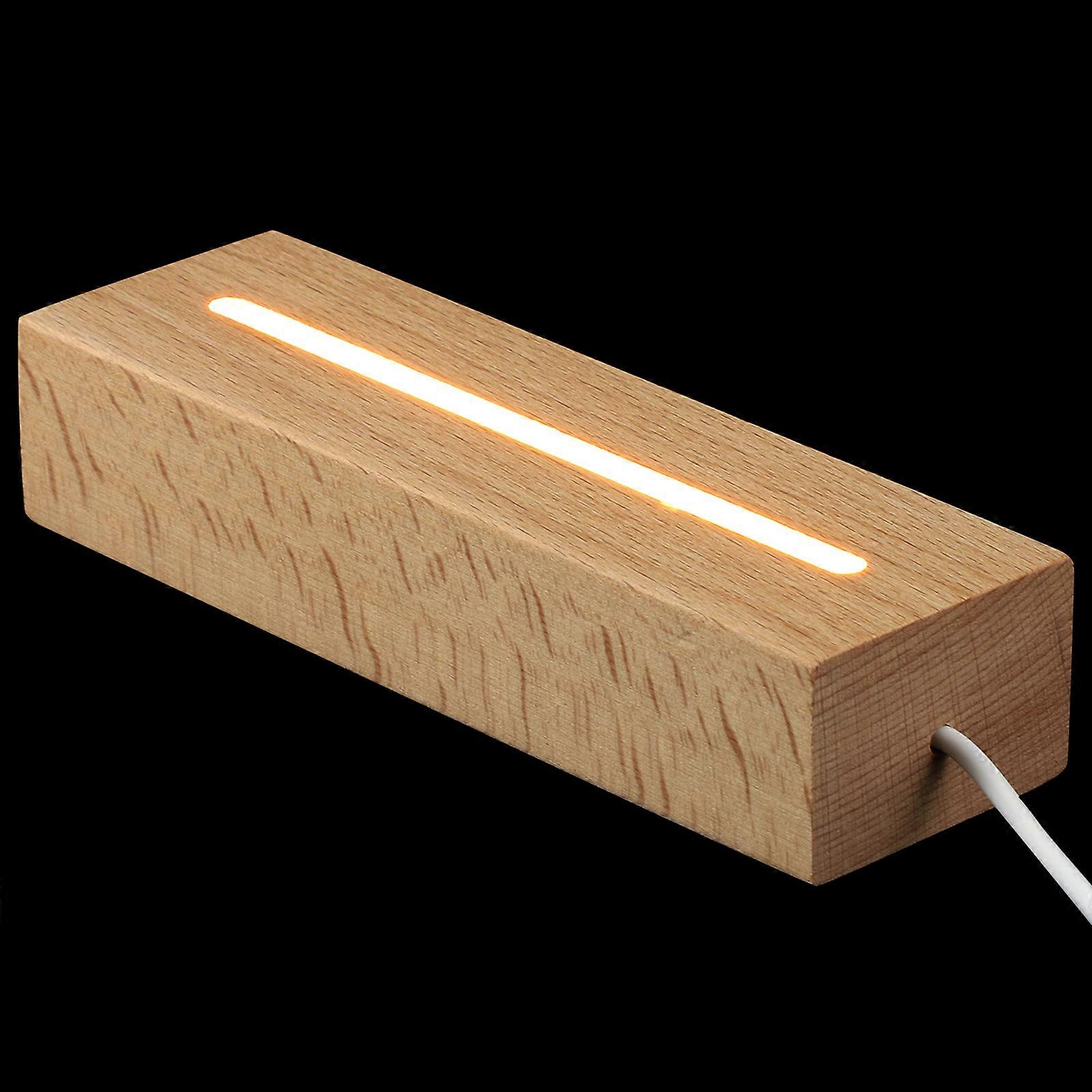 Wooden Light Base Display Stand for Decoration Solid Wood LED Night Light
