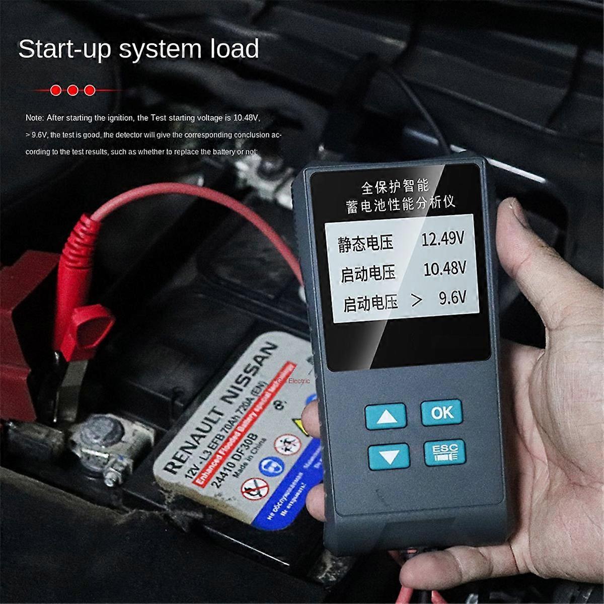 Battery Battery Detector 12V/24V Intelligent Voice Broadcast Multi-Function Internal Resistance and