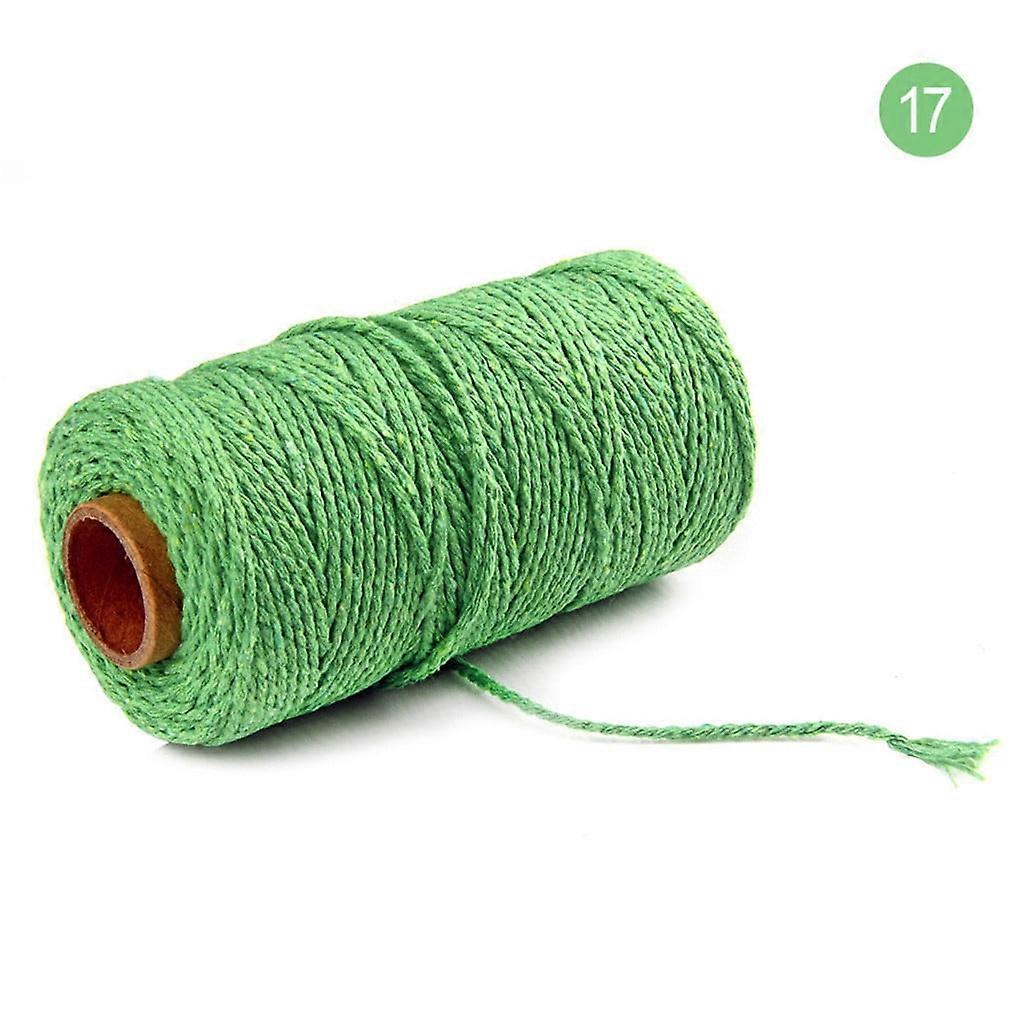 RXIRUCGD 100m Long/100Yard Pure Cotton Twisted Cord Rope Crafts Macrame String