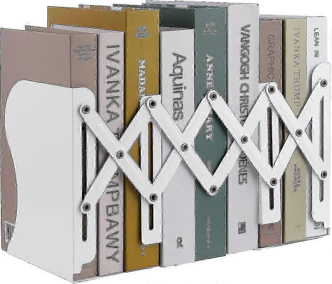 Expandable Metal Bookends(white)