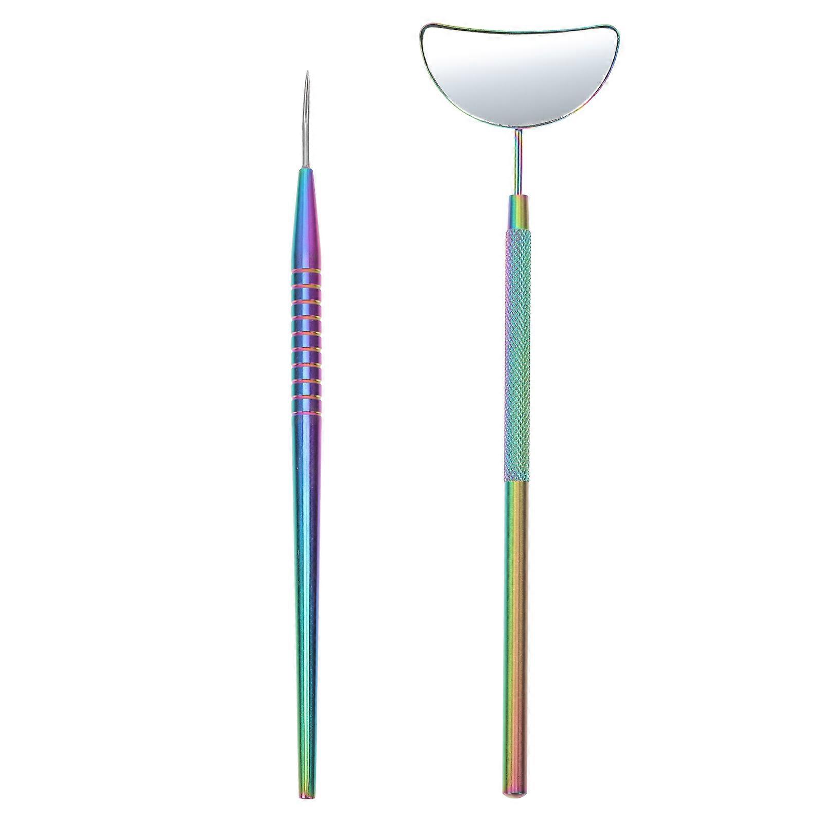 Lash Auxiliary Tool Eyelash Extension Tool for Salon 1Set Eyelash Picking Rod Mirror
